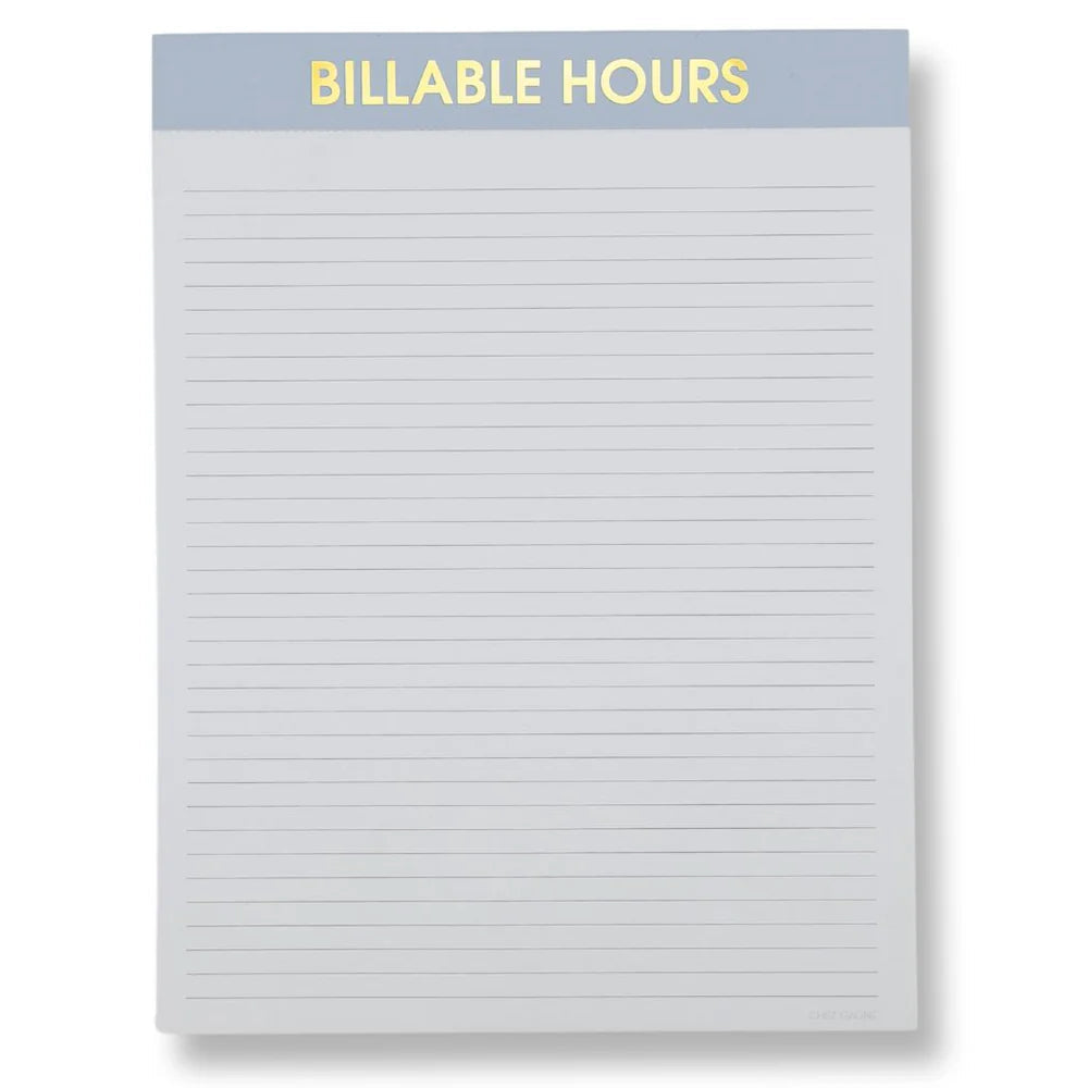 Large Notepad | Billable Hours - Juli's Wearable Art