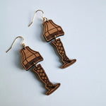 Leg Lamp Wooden Earrings - Juli's Wearable Art