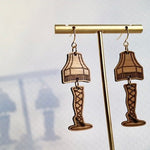 Leg Lamp Wooden Earrings - Juli's Wearable Art