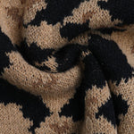 Leopard Print Bow Tie Knitted Cardigan - Juli's Wearable Art
