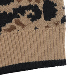 Leopard Print Bow Tie Knitted Cardigan - Juli's Wearable Art