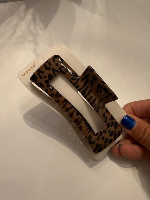 Leopard Print Hair Clips - Juli's Wearable Art