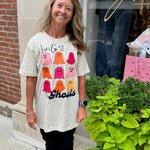 Let's Go Ghouls! Happy Ghost T-Shirt - Juli's Wearable Art