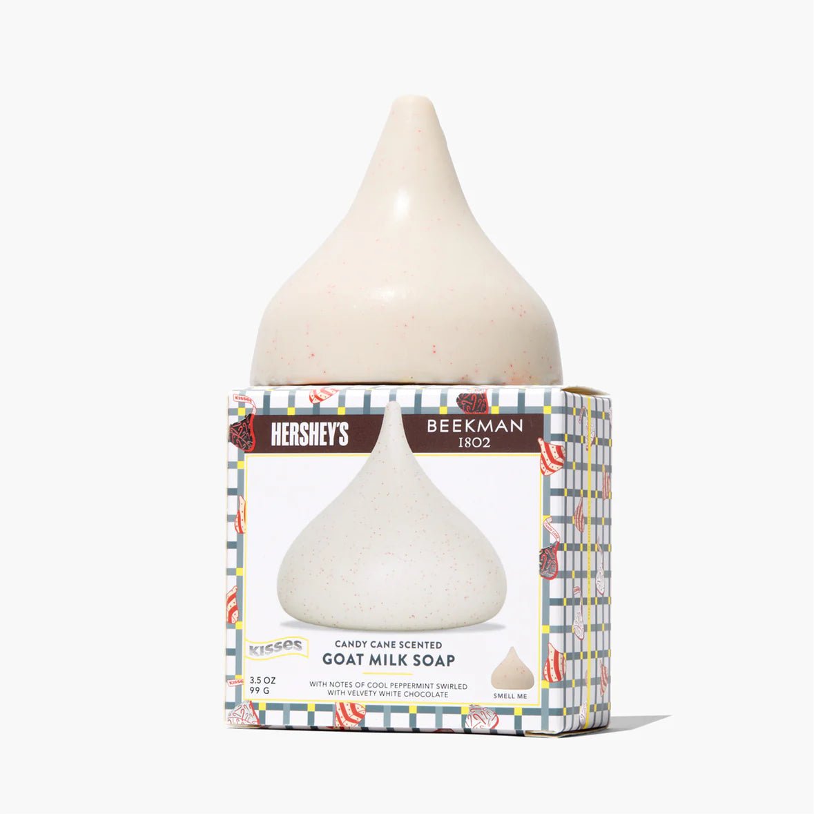 Limited - Edition Beekman 1802 x HERSHEY'S KISSES Candy Cane Goat Milk Soap - Juli's Wearable Art