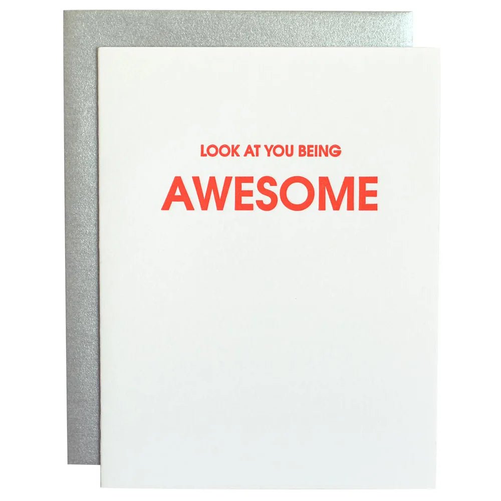Look at You Being Awesome| Letterpress Card - Juli's Wearable Art