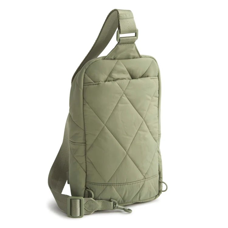 Lorman Sling Backpack | Premium Cotton | Deep Lichen Green - Juli's Wearable Art