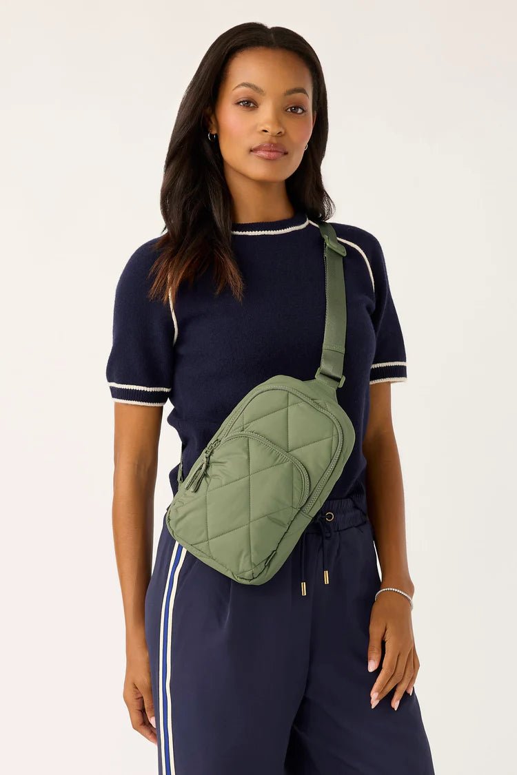 Lorman Sling Backpack | Premium Cotton | Deep Lichen Green