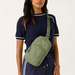 Lorman Sling Backpack | Premium Cotton | Deep Lichen Green - Juli's Wearable Art
