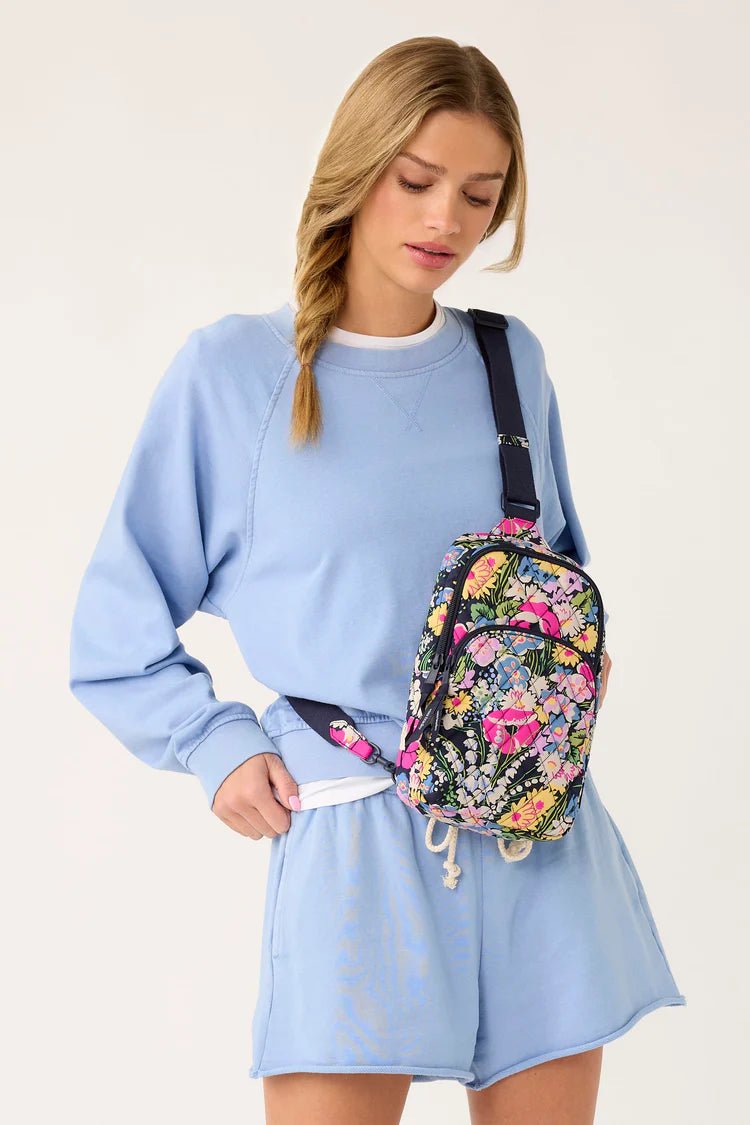 Lorman Sling Backpack | Premium Cotton | Poppy Fields