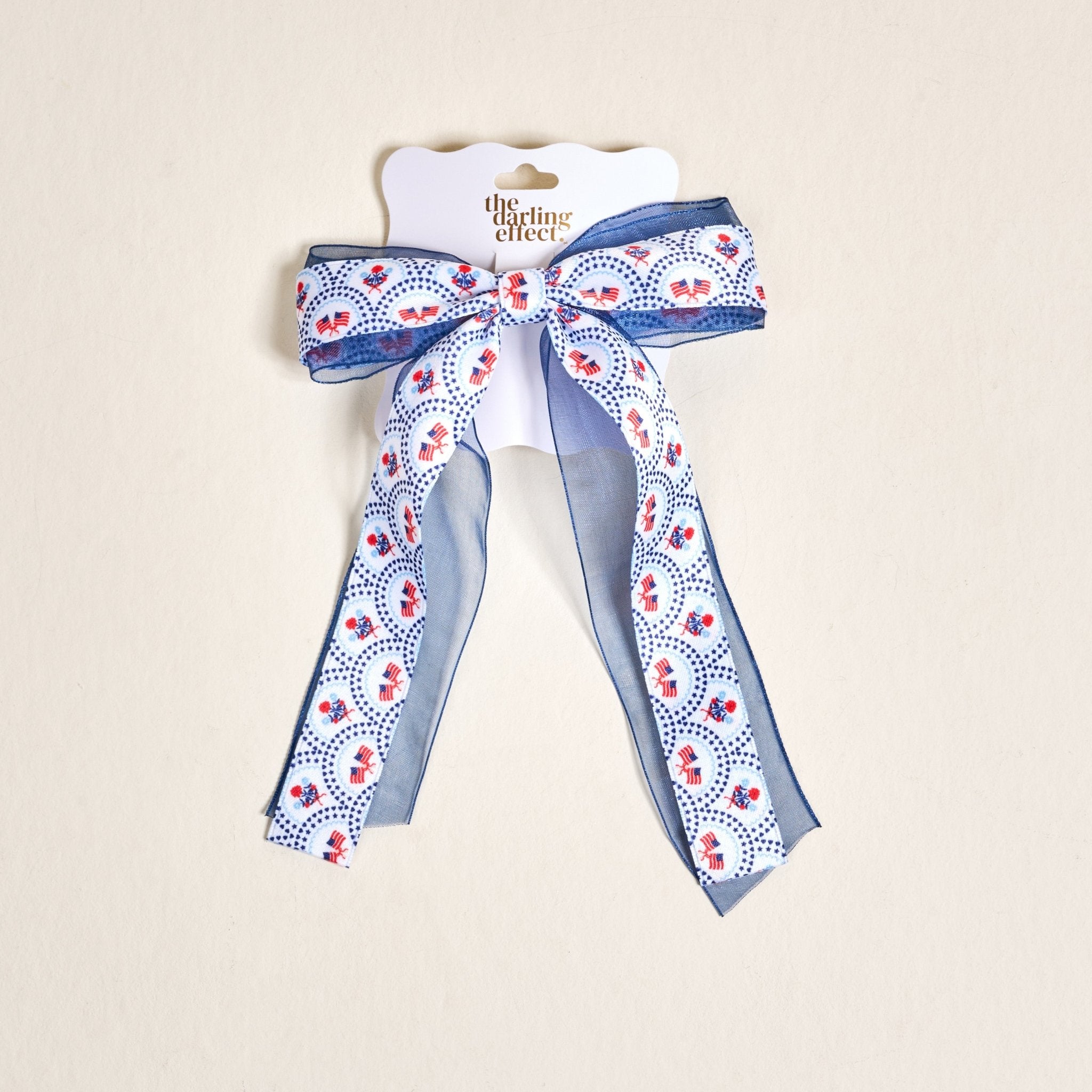 Lovely Layered Hair Bow | All - American Darling - Juli's Wearable Art