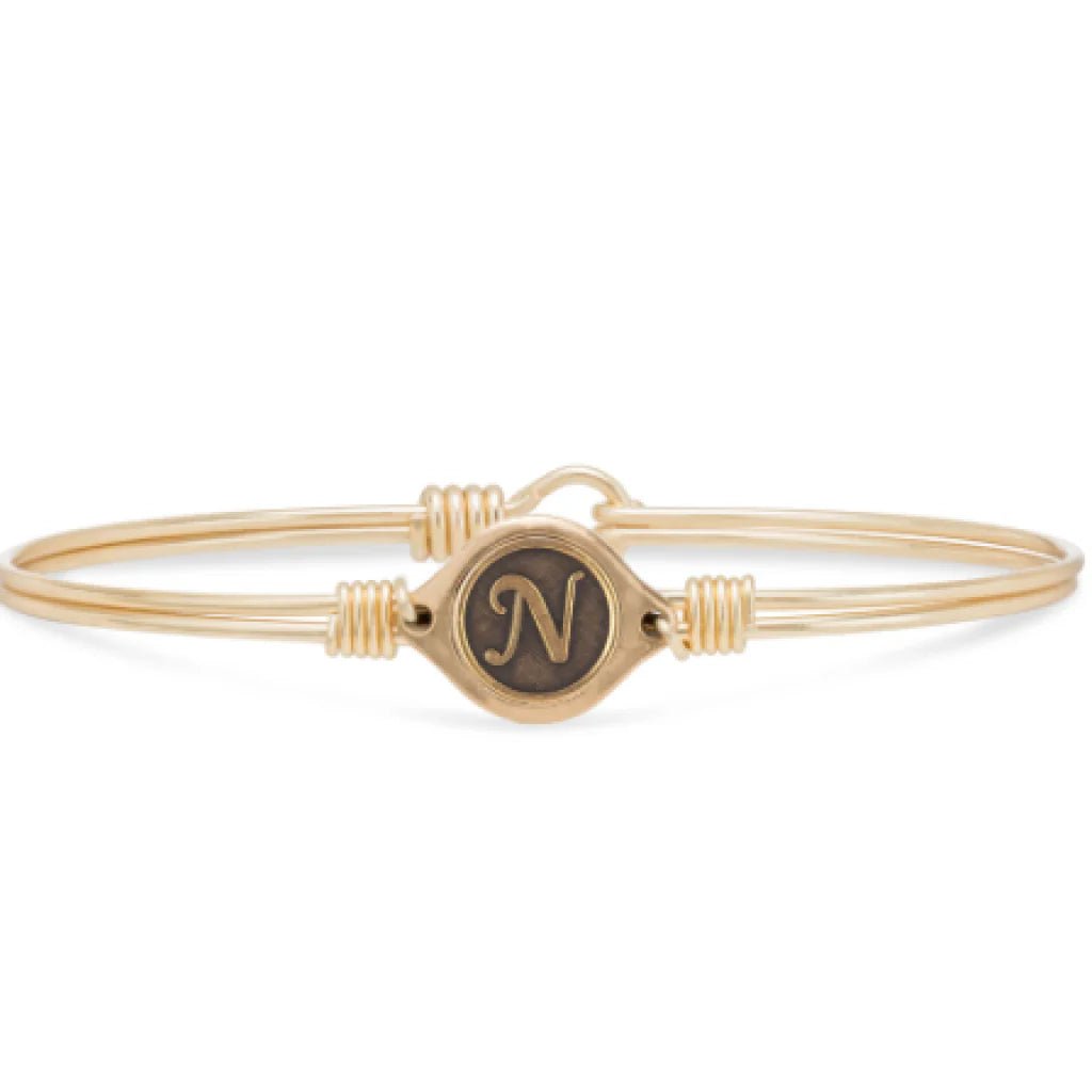 Luca & Danni "Leave Your Stamp" Initial Bangle Bracelets - Juli's Wearable Art