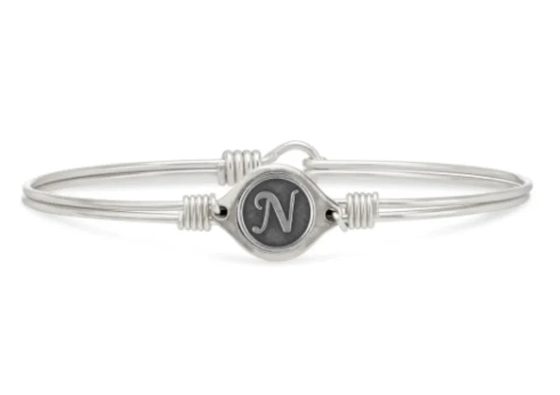 Luca & Danni "Leave Your Stamp" Initial Bangle Bracelets - Juli's Wearable Art