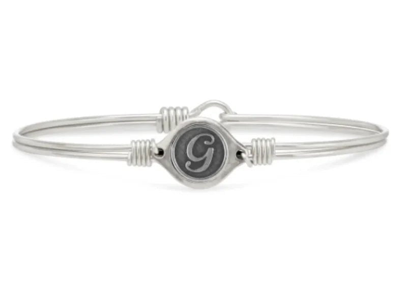 Luca & Danni "Leave Your Stamp" Initial Bangle Bracelets - Juli's Wearable Art