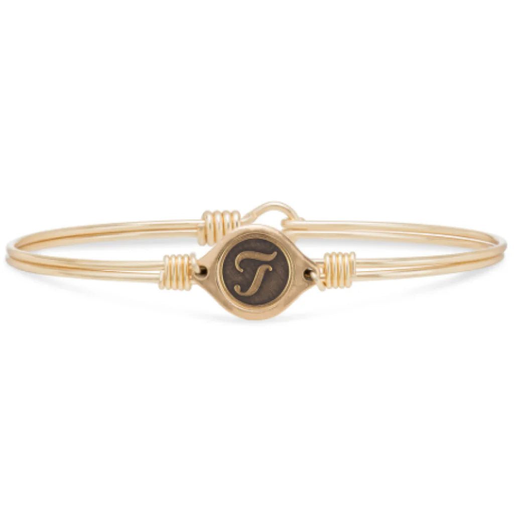 Luca & Danni "Leave Your Stamp" Initial Bangle Bracelets - Juli's Wearable Art