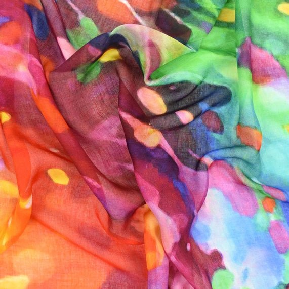 Lucky Colorful Summer Scarf - Juli's Wearable Art