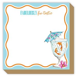 Luxe Mini Notepad | “Fabulously Fin - tastic” - Juli's Wearable Art