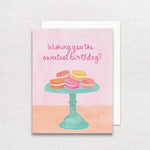 Macaron Sweetest Birthday Greeting Card | Cute Birthday Card - Juli's Wearable Art