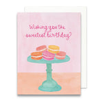 Macaron Sweetest Birthday Greeting Card | Cute Birthday Card - Juli's Wearable Art