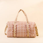 Maple Gingham On - the - Go Quilted Weekender Bag - Juli's Wearable Art