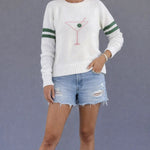 Martini Time Campus Sweater - Juli's Wearable Art