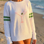 Martini Time Campus Sweater - Juli's Wearable Art