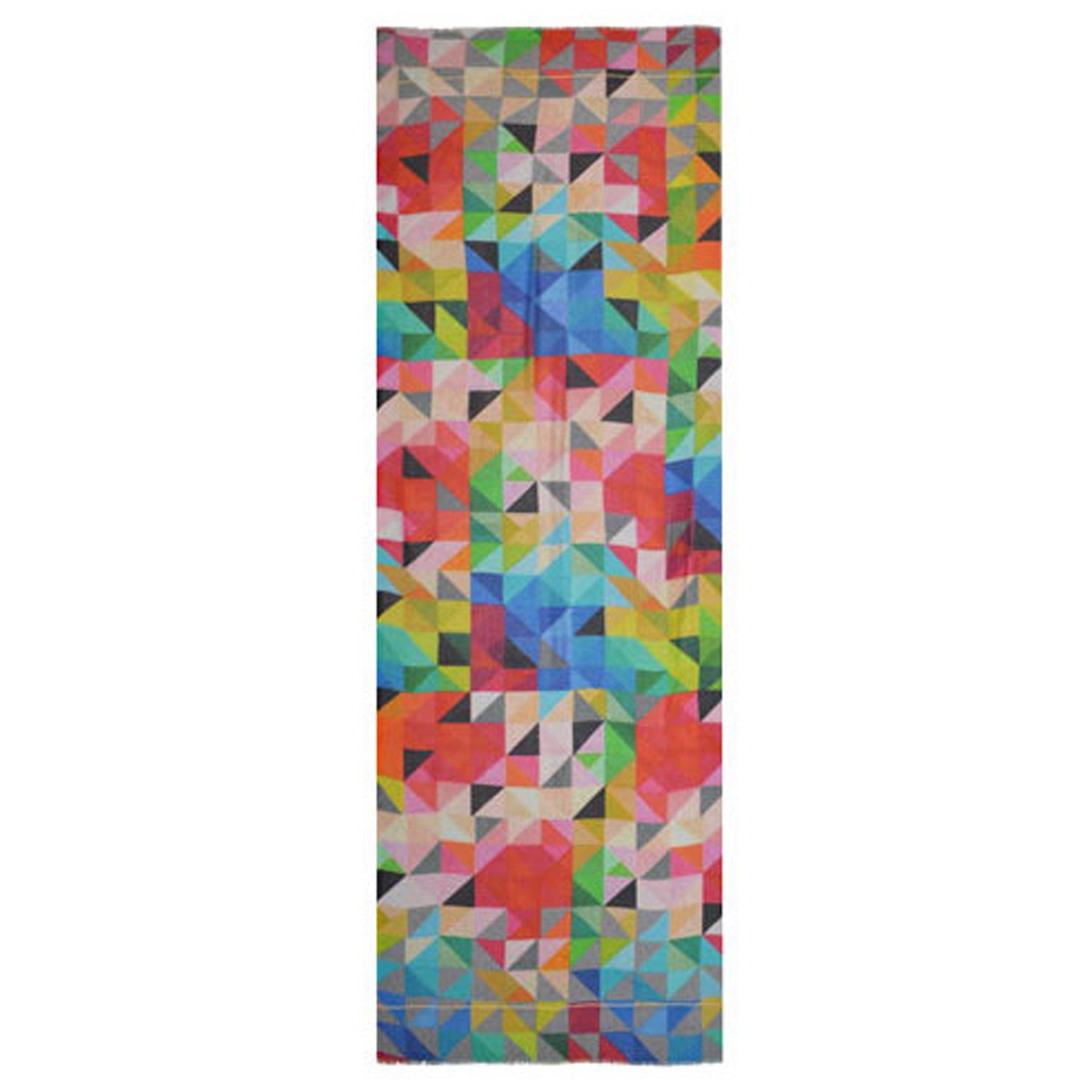 Matrix Colorful Geometric Print Scarf