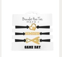 Maya J Bracelet Homerun Gameday Hair Ties - Juli's Wearable Art