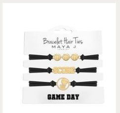 Maya J Gameday Basketball Hair Tie Bracelets - Juli's Wearable Art