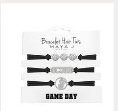 Maya J Gameday Basketball Hair Tie Bracelets - Juli's Wearable Art