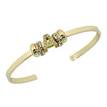 Maya J Open Cuff Bracelets for Birthstone + Charms - Juli's Wearable Art