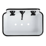 Metal Sink Soap Dish w/ Faucet, White & Black - Juli's Wearable Art