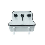 Metal Sink Soap Dish w/ Faucet, White & Black - Juli's Wearable Art
