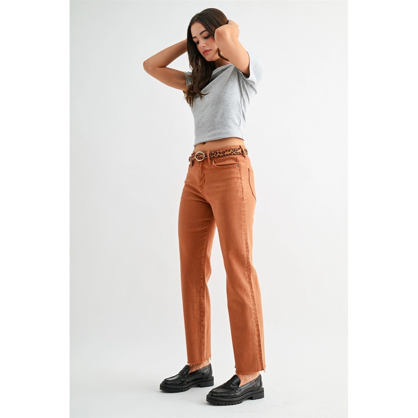 MICA Denim High Rise Straight Ankle Tummy Tuck Jeans | Paarl - Juli's Wearable Art