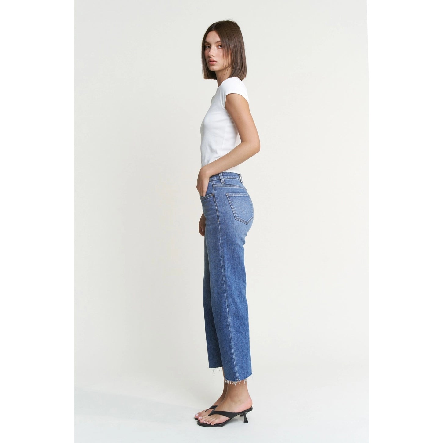 MICA Denim High Rise Wide Leg Jeans | Polynesian Blue - Juli's Wearable Art