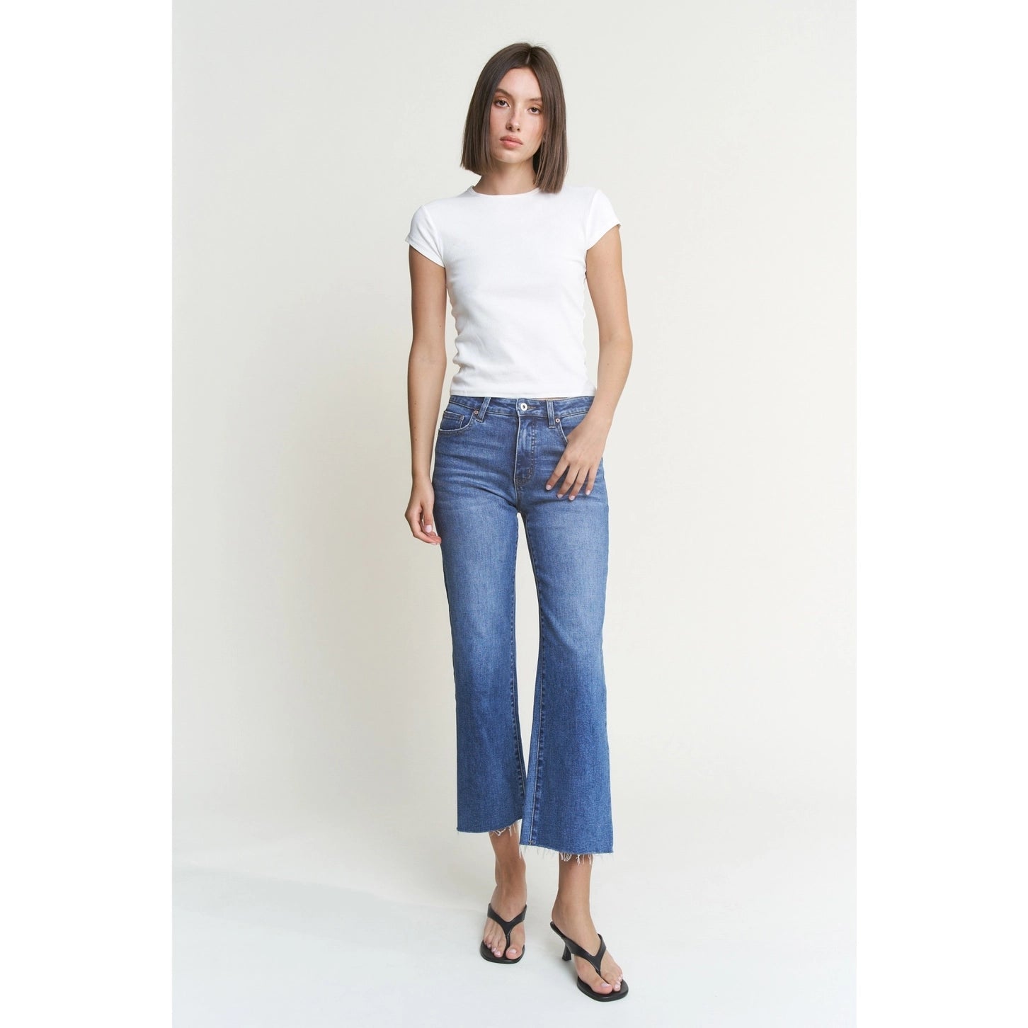 MICA Denim High Rise Wide Leg Jeans | Polynesian Blue - Juli's Wearable Art
