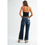 MICA Denim Low-Rise Wide Ankle Baggy Jeans | Dark Timber - Juli's Wearable Art