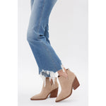 MICA High Rise Crop Flare with Uneven Hem | Moscato - Juli's Wearable Art