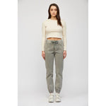 Mica High Rise Cropped Jogger Pants | Ash Grey - Juli's Wearable Art