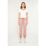 Mica High Rise Cropped Jogger Pants | Deep Pink - Juli's Wearable Art