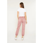 Mica High Rise Cropped Jogger Pants | Deep Pink - Juli's Wearable Art