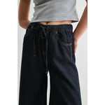 Mica High - Rise Wide Joggers | Dark Rhino - Juli's Wearable Art