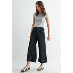 Mica High - Rise Wide Joggers | Dark Rhino - Juli's Wearable Art
