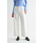 Mica High Rise Wide Leg Ankle Pant | White - Juli's Wearable Art