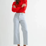 MICA High-Rise Wide Leg Cropped Stripe Pants - Juli's Wearable Art