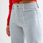 MICA High-Rise Wide Leg Cropped Stripe Pants - Juli's Wearable Art