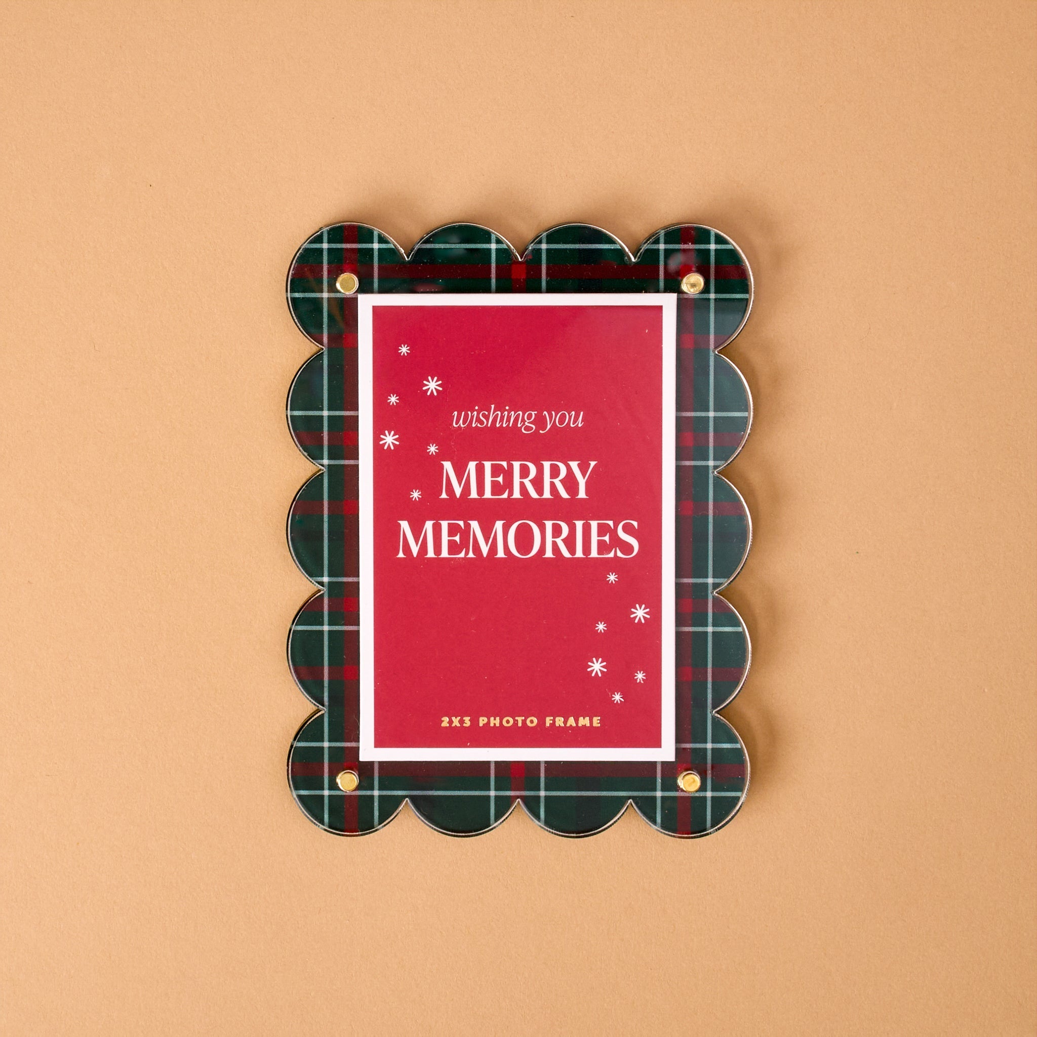 Mini Acrylic Picture Frame Magnet | Evergreen Plaid - Juli's Wearable Art