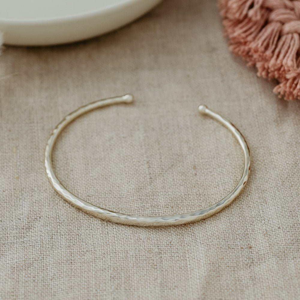 Minimal Cuff Bracelets - Gold or Silver - Juli's Wearable Art