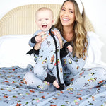 Monster Mash Halloween Bamboo Pajamas for Infants - Juli's Wearable Art