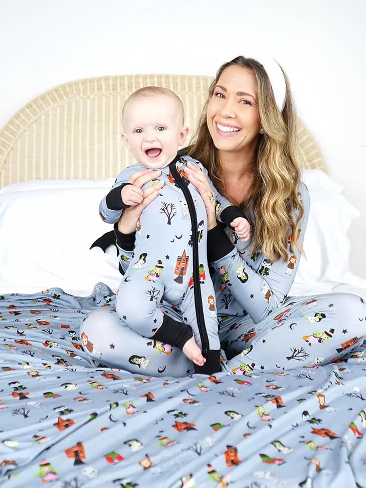 Monster Mash Halloween Bamboo Pajamas for Infants - Juli's Wearable Art