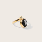 Moonglow Cosmic Spiral Adjustable Ring - Gold - Juli's Wearable Art